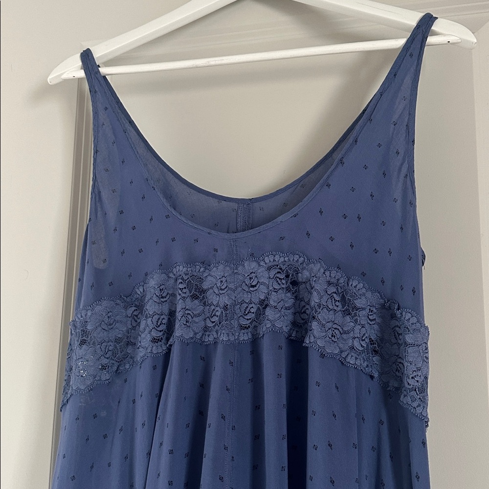 Intimately Free People Voile & Lace Polka Dot Slip